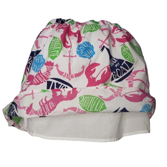 LILLY PULITZER WHITE ROCK MY BOAT SKIRT SIZE MEDIUM - Picture 5 of 11